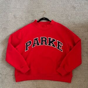 Parke Chenille Varsity Mockneck Sweatshirt
